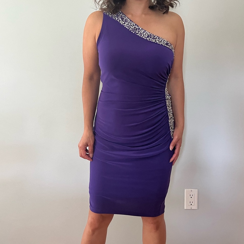 Purple Midi dress